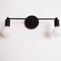 Modern Vanity Wall Sconce - Bathroom Lighting Twin Arm Farmhouse Rustic Living Room Entryway Ul Listed - thumbnail 3