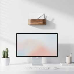Floating Wooden Wall Planter, Boho Pocket, Plant Shelf For Plants, Display Rack Plants - thumbnail 4