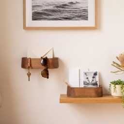 Floating Wooden Wall Planter, Boho Pocket, Plant Shelf For Plants, Display Rack Plants - thumbnail 2