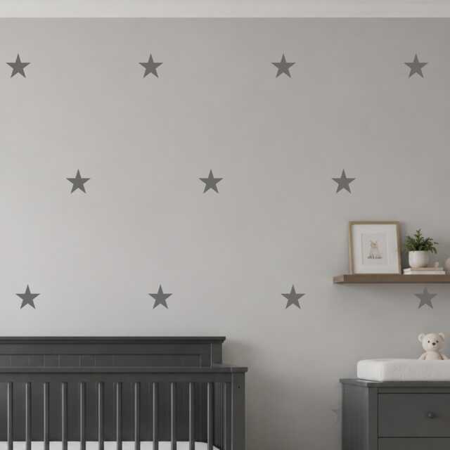 Big Star Wall Decals Stickers - Nursery Kids Bedroom Vinyl - image 1