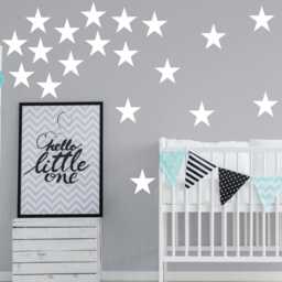 Big Star Wall Decals Stickers - Nursery Kids Bedroom Vinyl - thumbnail 3