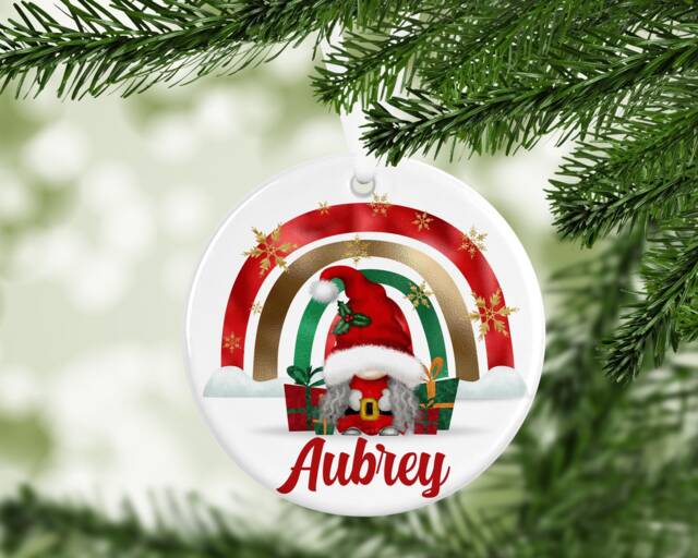 Gonk Gonks Christmas Personalised Kids Gift Present Keepsake Novelty Bauble Tree Xmas Son Daughter Dad Boyfriend