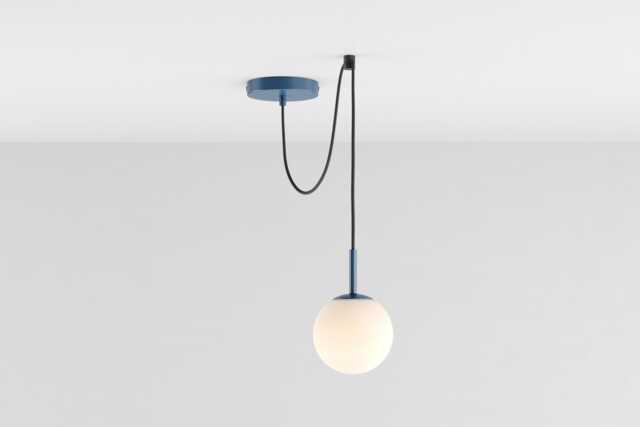 Zoe Ceiling Pendant Hanging Light Navy Blue Kitchen Island Fixture Lamp Shade - image 1