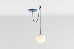 Zoe Ceiling Pendant Hanging Light Navy Blue Kitchen Island Fixture Lamp Shade