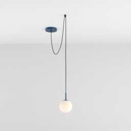 Zoe Ceiling Pendant Hanging Light Navy Blue Kitchen Island Fixture Lamp Shade - thumbnail 2