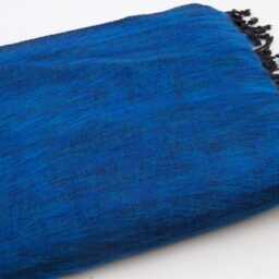 Yak Wool Blanket Large Shawl Meditation Wrap Travel Handwoven - thumbnail 3