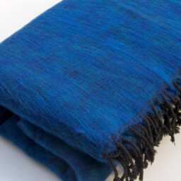 Yak Wool Blanket Large Shawl Meditation Wrap Travel Handwoven - thumbnail 4