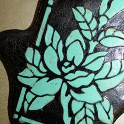 Handmade Stone Hamsa Wall Hanging, Unique Home Decor, Housewarming Gift - thumbnail 4