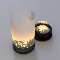 Little Rock Skyline Candle - Shadow Play Souvenir Gift Box