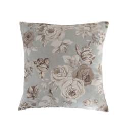 "Cover in Vintage Blue Green Grey Roses 14"" 16"" 18"" 20" - thumbnail 1