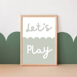 Let's Play Print. Colourful Playroom Art For Kids - Print Only - thumbnail 2