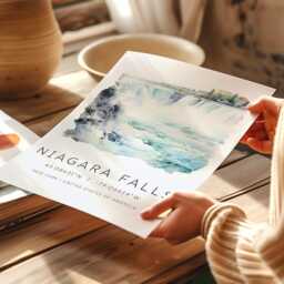 Niagara Falls Poster, Postcard, Travel Poster Art Print, Wall Art, Gift - thumbnail 2