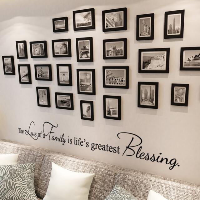 Family Wall Quote Decal - The Love Of A Is Life's Greatest Blessing- Vinyl Sign Living Room Decor- 152 - image 1
