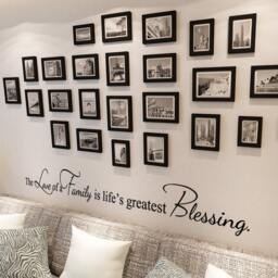 Family Wall Quote Decal - The Love Of A Is Life's Greatest Blessing- Vinyl Sign Living Room Decor- 152 - thumbnail 1