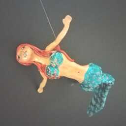 Ginger & Blue Hanging Mermaid - thumbnail 2