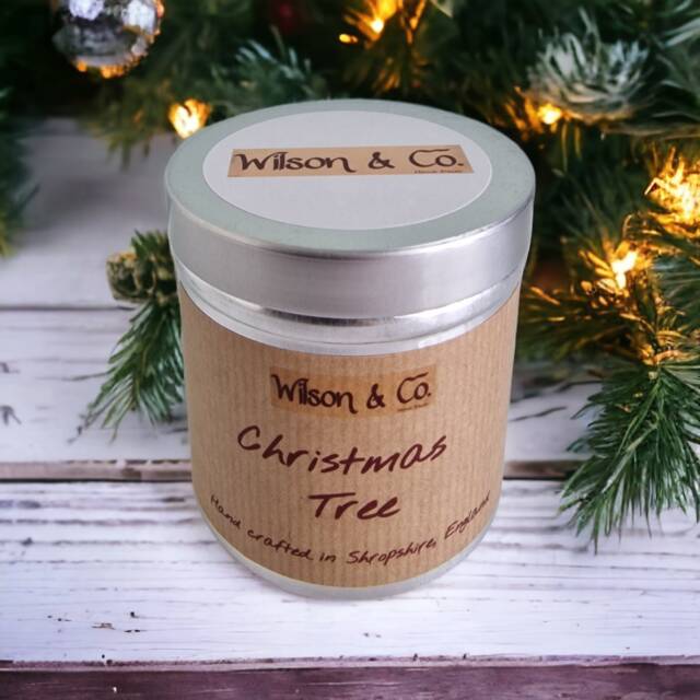 Christmas Tree Scented Candle 230G - Winter Candle Gift in A Tin - image 1
