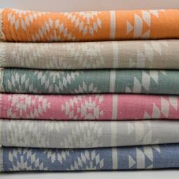 "Kilim Patterned Towel, Spa Towel, 38""x67" - thumbnail 4
