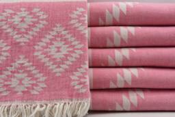 "Kilim Patterned Towel, Spa Towel, 38""x67" - thumbnail 1