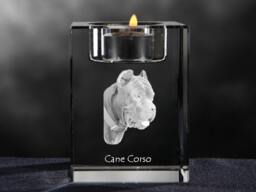 Cane Corso, Italian Mastiff, Crystal Candlestick With Dog, Souvenir, Decoration, Limited Edition, Collection - thumbnail 1