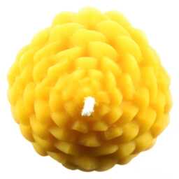 2 Candles Made Of 100% Beeswax Pieces Golden Yellow Cones Handmade Quality Wick From Germany Honey Scent Natural Candle - thumbnail 2