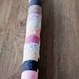 Draught Excluder UK Vintage Stopper Door Snake Filled Draft Red Dog Wind Blocker Energy Saver Patchwork - thumbnail 2