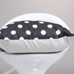 Polka Dot Pillow Cover/Black White Decorative Throw Accent Cushion - thumbnail 3
