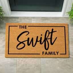 Bespoke Coir Doormat - Custom Name Outdoor Rug Porch Gift - thumbnail 3