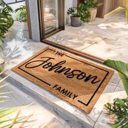 Bespoke Coir Doormat - Custom Name Outdoor Rug Porch Gift - thumbnail 2
