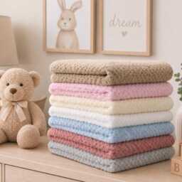 Personalised Baby Blanket, Embroidered Blanket Wrap, Newborn Gift, Shower, Luxury - thumbnail 3