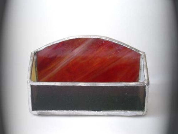 stained Glass Business Card Holder - image 1