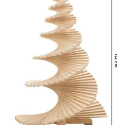 Christmas Tree Wood, Minimal For Chrismas, Eco Holiday Small Space, Country Decoration, Home Decor 114cm - thumbnail 3