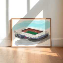 St Mary's Stadium Art Print/Southampton Fan Poster Football Gift - thumbnail 1