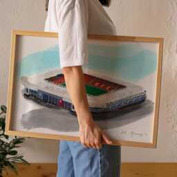 St Mary's Stadium Art Print/Southampton Fan Poster Football Gift - thumbnail 2