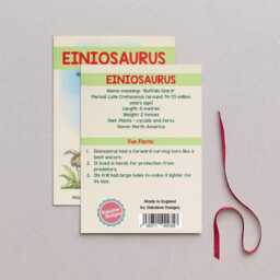Wooden Einiosaurus Dinosaur Christmas Tree Decoration, Birch Plywood Lover Gift, Keepsake, Watercolourart - thumbnail 2