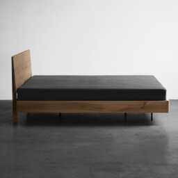 Wolke Scandinavian Bed Frame Handmade Oak, Ideal Minimalist Wooden Furniture For Loft Bedroom - thumbnail 4