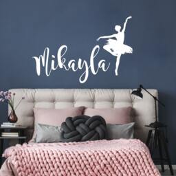 40% Off Ballerina Wall Decal - Baby Personalized Name Girl Room Ballet Decor Stickers Dance Nursery - thumbnail 2