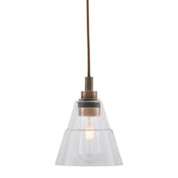 Kairi Clear Glass Bathroom Pendant Light 7'' - 18cm Ip65