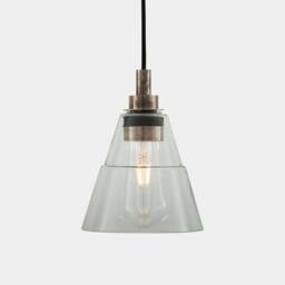 Kairi Clear Glass Bathroom Pendant Light 7'' - 18cm Ip65 - thumbnail 3