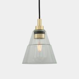 Kairi Clear Glass Bathroom Pendant Light 7'' - 18cm Ip65 - thumbnail 2