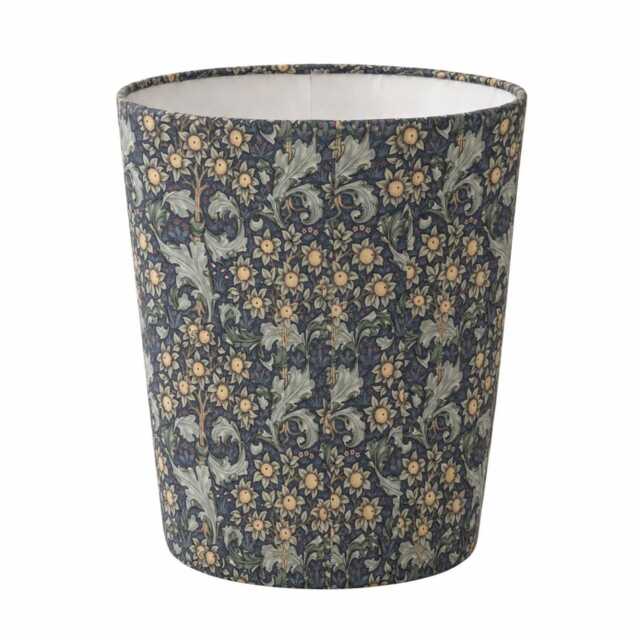 William Morris Orchid Bluebell Waste Paper Bin - Handmade Fabric Basket For Bedroom, Study Or Home Office - image 1