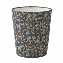 William Morris Orchid Bluebell Waste Paper Bin - Handmade Fabric Basket For Bedroom, Study Or Home Office - thumbnail 1