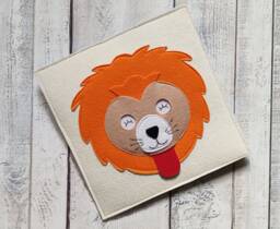 Montessori Felt Quiet Book Page Lion Sensory Toy