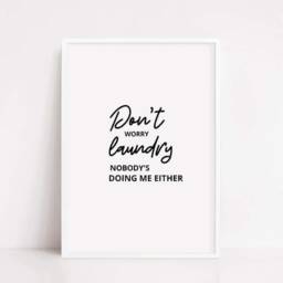 Laundry Print - Don't Worry, Funny - thumbnail 2