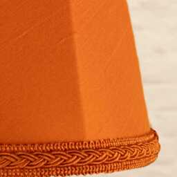 Orange Empire Chandelier Shade, Faux Silk Candle Clip Lampshade, Wall Light Handmade - thumbnail 3
