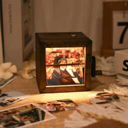 Personalized Flipbook Photo Frame Gift For Family Member, Album Memory Gift, Anniversary Birthday Wedding Unique Mom - thumbnail 4