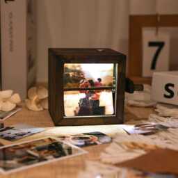 Personalized Flipbook Photo Frame Gift For Family Member, Album Memory Gift, Anniversary Birthday Wedding Unique Mom