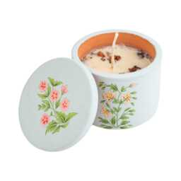 Handmade Soy Wax Candle in Terracotta Jar With Miniature Art, Essential Oil, Rustic Decor, Artisanal Gift, Made India - thumbnail 2