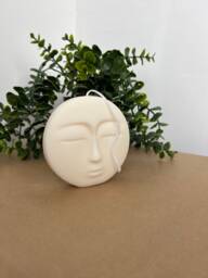 Hand Poured Moon Face Soy Candle - thumbnail 1