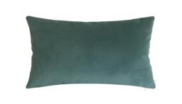 Caribbean Green Velvet Suede Decorative Throw Pillow Cover/Case Cushion 12x18 - thumbnail 1