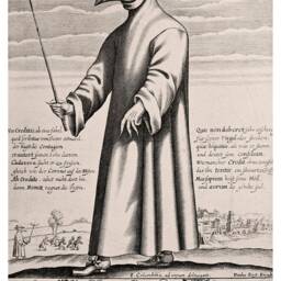 Plague Doctor Print Vintage Dr Schnabel Beak Art Illustration - thumbnail 2
